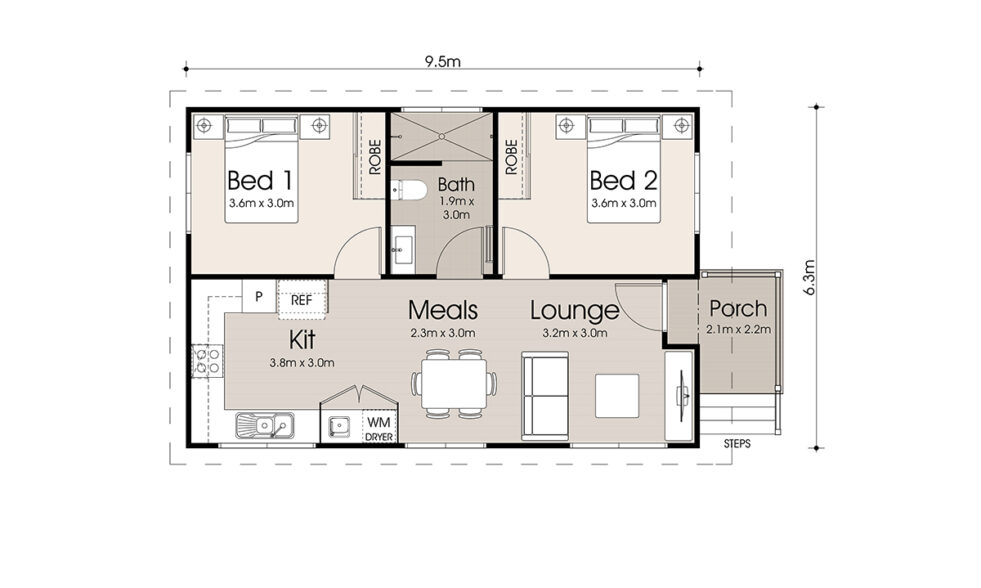 Brochure (option 19) Superior Porch (60m² Overall)